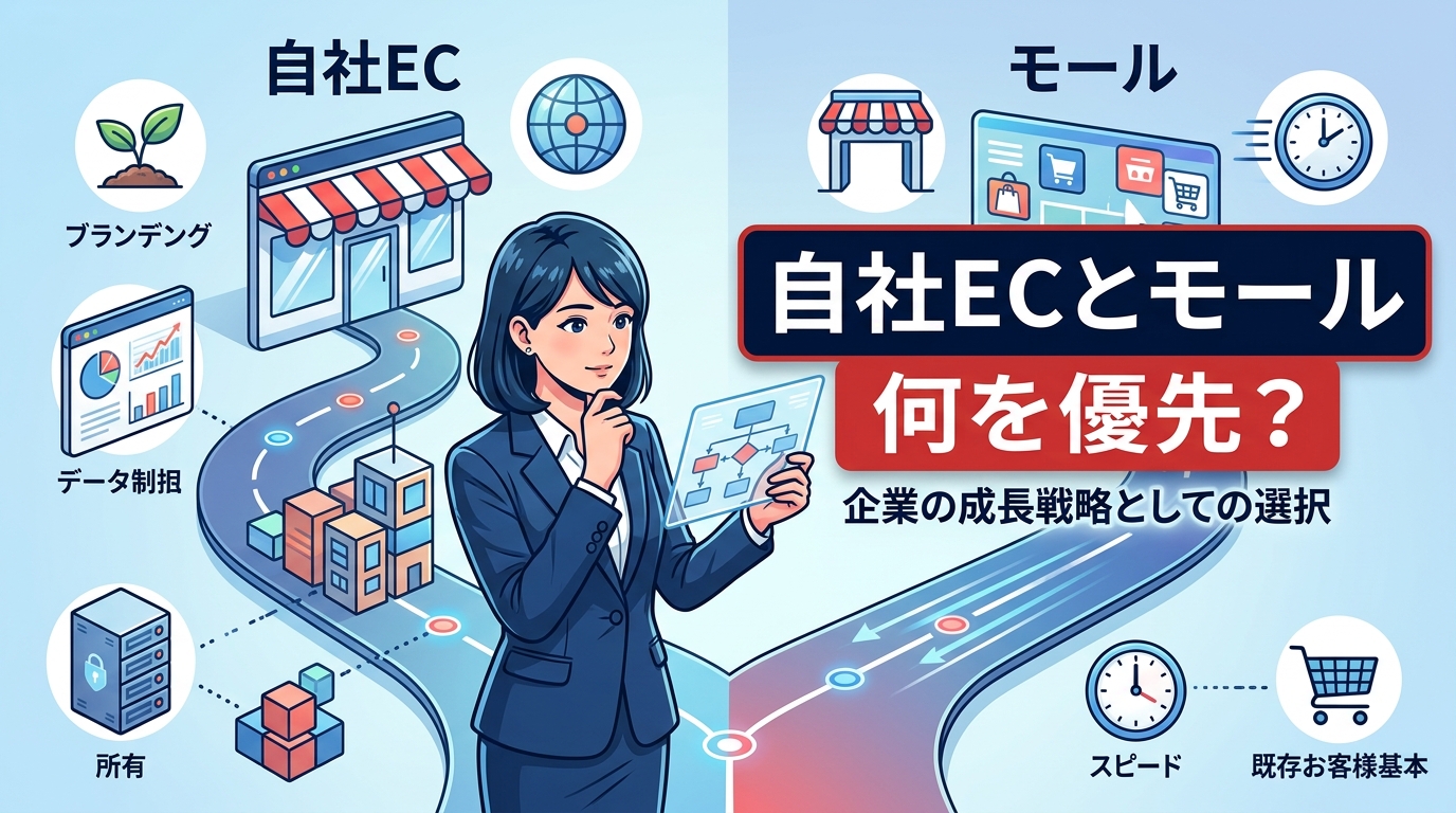 自社ECとモール運営はどちらを優先すべき？両立できないときの判断基準