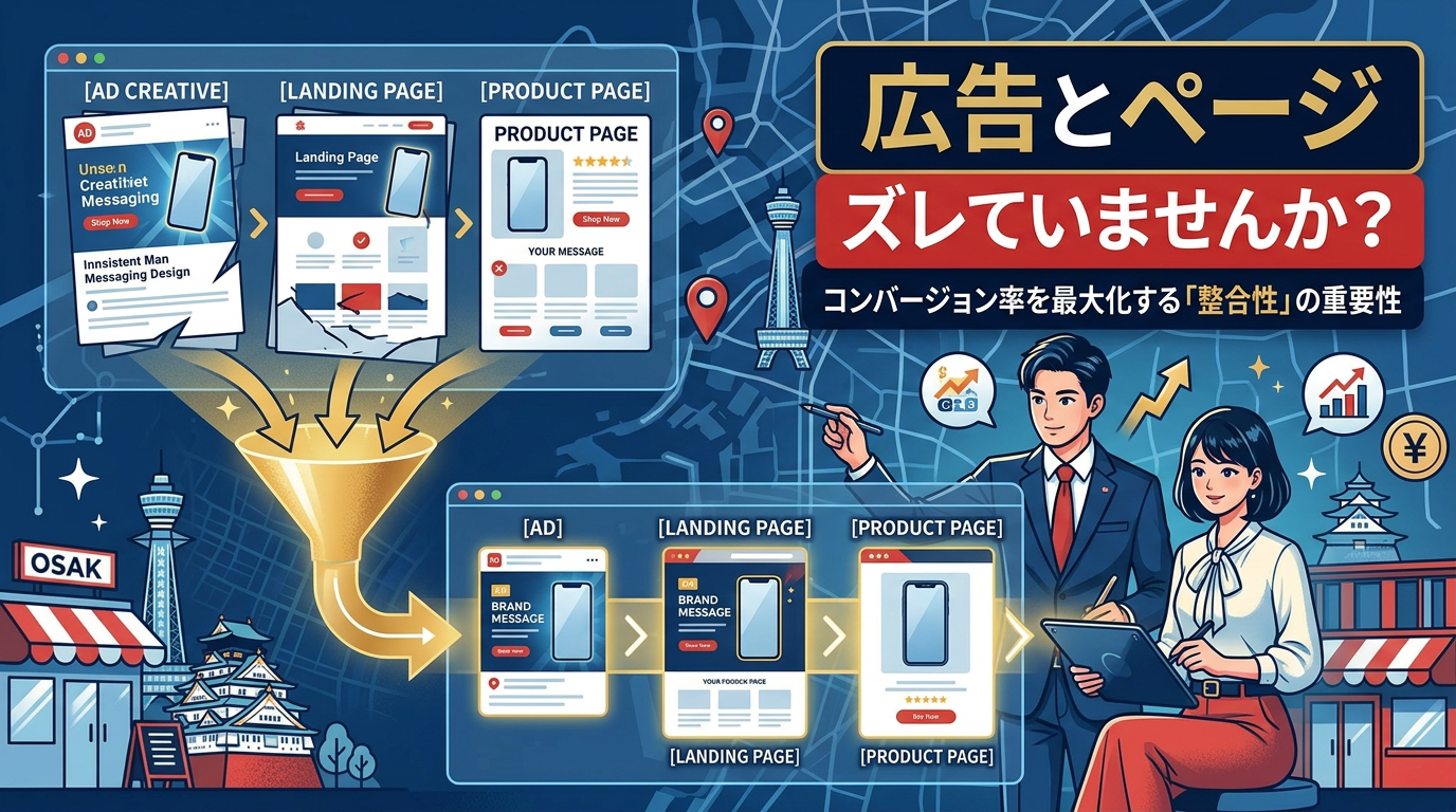 EC広告とLP・商品ページの訴求を揃える方法｜反応が変わる導線設計